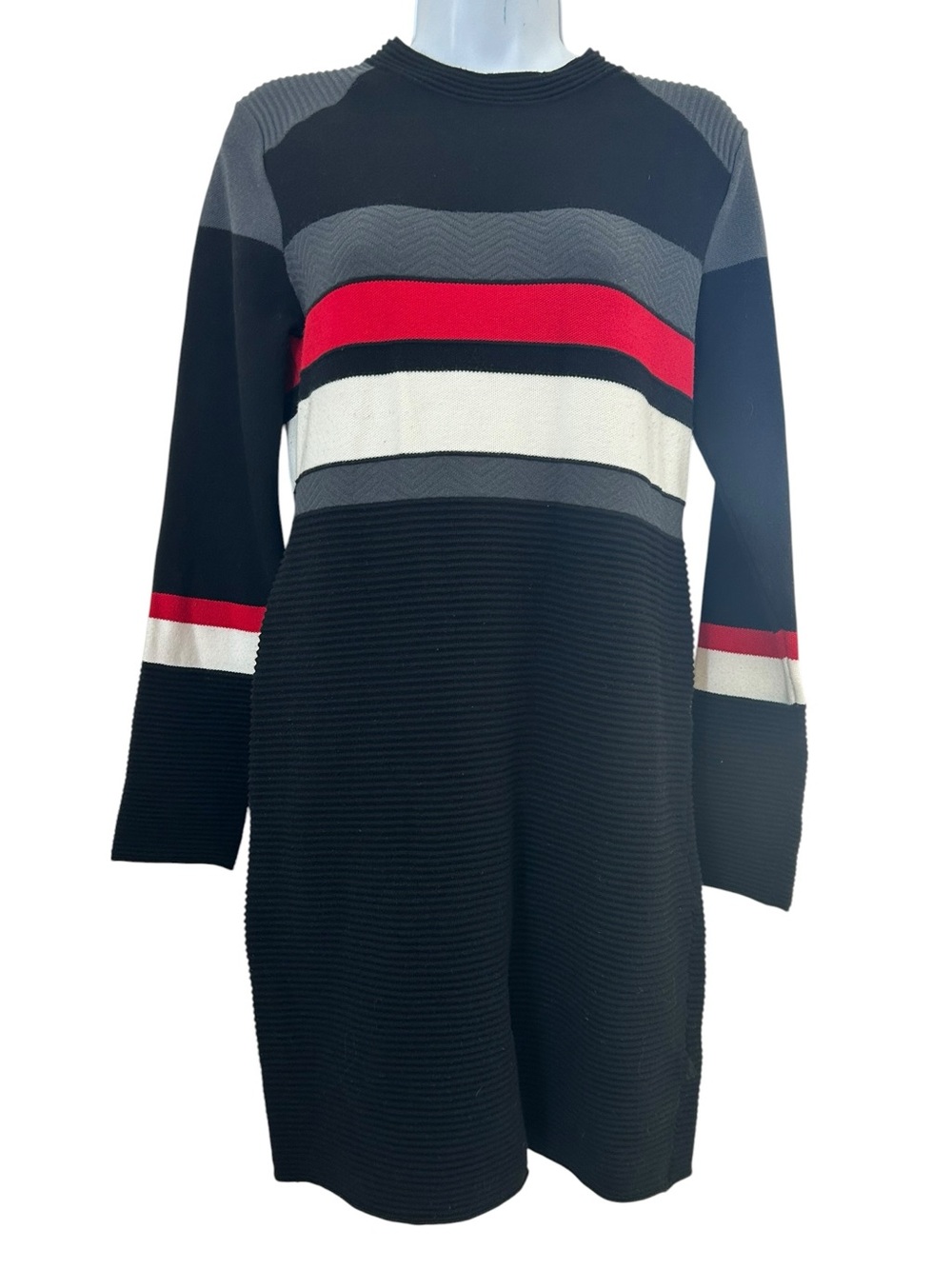 Krimson Klover Soothe Colorblock Ribbed Sweater Dress Size M Outdoor